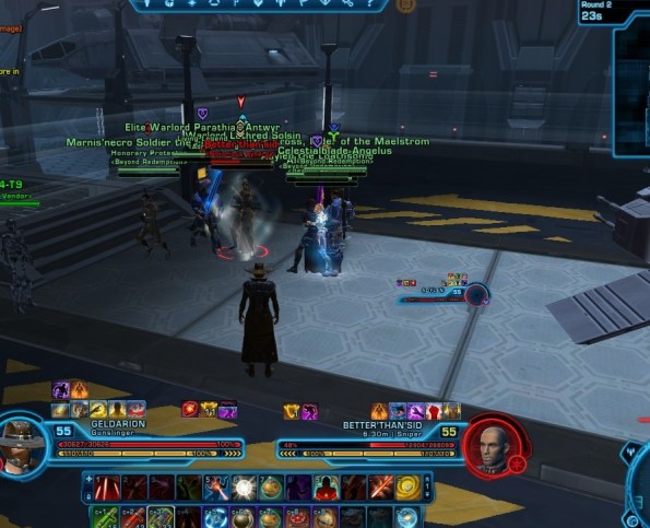 Imagine our surprise when he respawned with us...